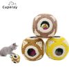 Cat Toy Six-hole Sisal Ball Grinding Claw with Trapped Feather Ball Training Interactive Game Toys for Cat Kitten Pet Products