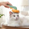 Pet Pumpkin Brush, Pet Grooming Self Cleaning Slicker Brush For Dogs Cats Puppy Rabbit, Cat Brush Grooming Gently Removes Loose Undercoat