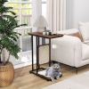 C- Shaped Cat Side Table Cat Tree with Scratching Board