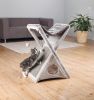 Miguel Fold and Store Cat Tower with Scratching Pad and Hammock