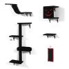 5 PCS Gothic Wall Mounted Cat Furniture, Luxury Cat Wall Furniture Set, Cat Climber, Cat Wall Shelf with Cat Tree