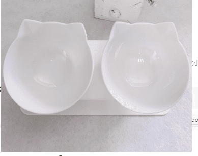 Cat Double Bowl Cat Food Bowl Protects Cervical Vertebra Cat Double Bowl Cat Food Bowl Protects Cervical Vertebra