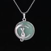 Simple Temperament Cute Moon Cat Pendant Necklace