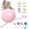 Pet cat toy LED light funny cat ball USB charging intelligent funny cat toy electric rolling ball called ball