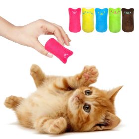 2pcs Funny Cat Pet Toys Molar Cleaning Cat Supplies Catnip Mini Plush Toys Fashion Stuffed Interactive Pet Companion Products (Color: pink, size: 2pcs)