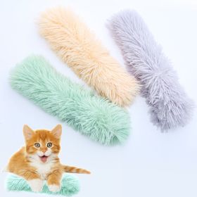 1Pc Plush Cat Pillow; Contains catnip and ringing paper; cat chew toys (Color: Green)