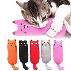 Catnip Toy; Cat Chew Toy Bite Resistant Catnip Toys; pack of 3; Catnip Filled Cartoon Mice Cat Teething Chew Toy (Color: pack of 3 (random colors))