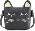 mibasies Kids Cat Purse for Little Girls Toddlers Wallet Crossbody Bag