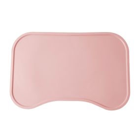 Dog Food Mat For Floors Waterproof,Thicker Cat Food Mat Non-Slip,Dog Bowl Mats For Food And Water,Pet Feeding Mat Silicone (Color: pink)