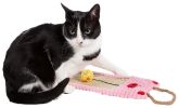 Pet Life Eco-Natural Sisal And Jute Hanging Carpet Kitty Cat Scratcher Lounge With Toy