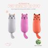 EW pet thumb toy small expression plush catnip teaser stick