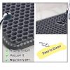 Cat Litter Mat, Kitty Litter Trapping Mat, Double Layer Mats with MiLi Shape Scratching design, Urine Waterproof, Easy Clean