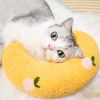 Cat Pillow, Small Pillow for Cat, Cat Blankets for Indoor, Pet Toy, Small Banana Donut Bed for Pets, Little Pillow for Cats No Heating Pad