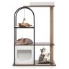 47 Inch Tall Cat Tree Tower Top Perch Cat Bed with Metal Frame