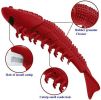 Lobster Shape Cat Toothbrush Interactive Chewing Catnip Toy Dental Care for Kitten Teeth Cleaning Leaky Food Device Natural Rubber Bite Resistance