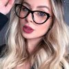 Fashion TR90 Anti Blue Light Blocking Cat Eye Glasses Frame Women Luxury Designer Retro Eyeglasses for Ladies Optical Frame